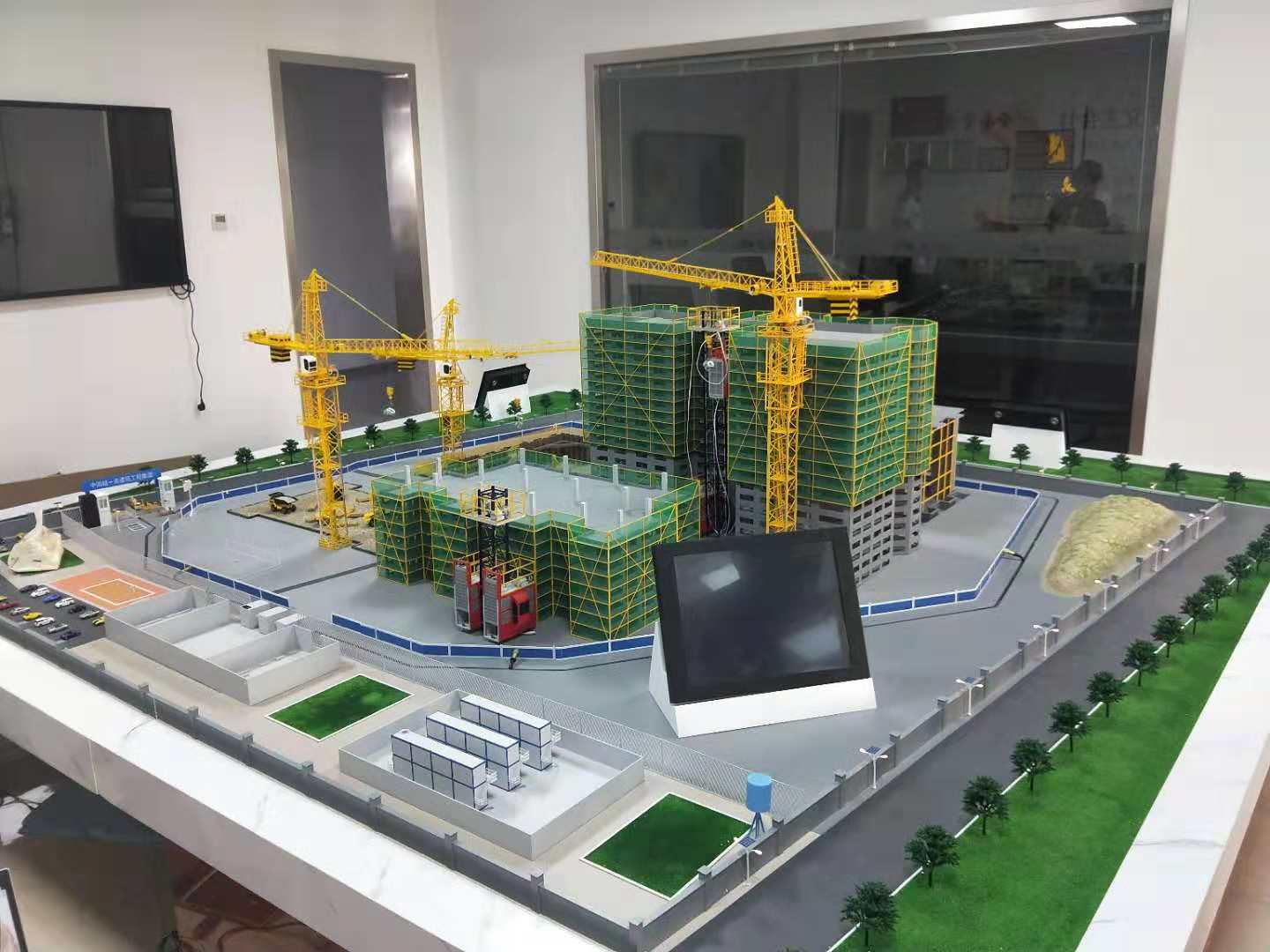 左权县建筑施工场景模型